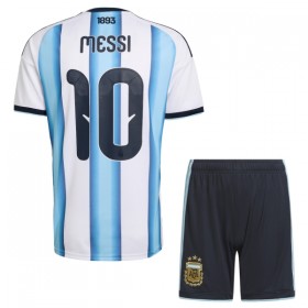 Fotbalové dresy Argentina Messi 10 Dětské Domácí Dres MS 2026 Krátký Rukáv