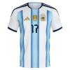 Fotbalové dresy Argentina Garnacho 17 Dětské Domácí Dres MS 2026 Krátký Rukáv
