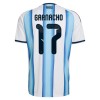 Fotbalové dresy Argentina Garnacho 17 Dětské Domácí Dres MS 2026 Krátký Rukáv