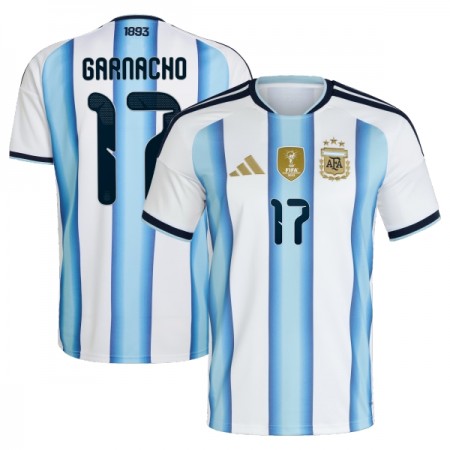 Fotbalové dresy Argentina Garnacho 17 Domácí Dres MS 2026 Krátký Rukáv