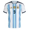 Fotbalové dresy Argentina J. Alvarez 9 Domácí Dres MS 2026 Krátký Rukáv
