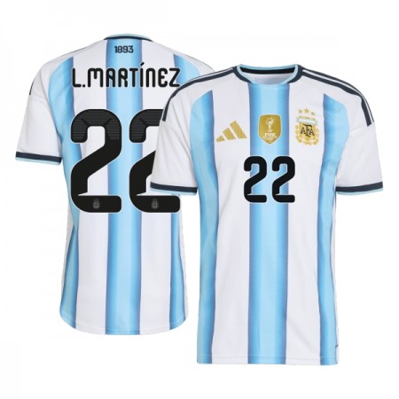Fotbalové dresy Argentina Lautaro Martinez 22 Domácí Dres MS 2026 Krátký Rukáv
