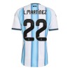 Fotbalové dresy Argentina Lautaro Martinez 22 Domácí Dres MS 2026 Krátký Rukáv