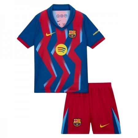 Fotbalové dresy FC Barcelona Dětské Čtvrtý Dres 2025-26 Krátký Rukáv