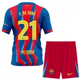 Fotbalové dresy FC Barcelona F. De Jong 21 Dětské Čtvrtý Dres 2025-26 Krátký Rukáv