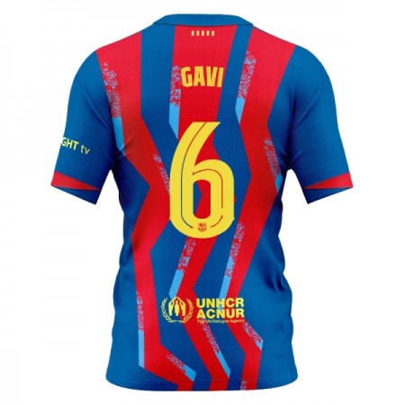 Fotbalové dresy FC Barcelona Gavi 6 Čtvrtý Dres 2025-26 Krátký Rukáv