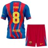 Fotbalové dresy FC Barcelona Pedri 8 Dětské Čtvrtý Dres 2025-26 Krátký Rukáv