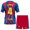 Fotbalové dresy FC Barcelona R. Araujo 4 Dětské Čtvrtý Dres 2025-26 Krátký Rukáv
