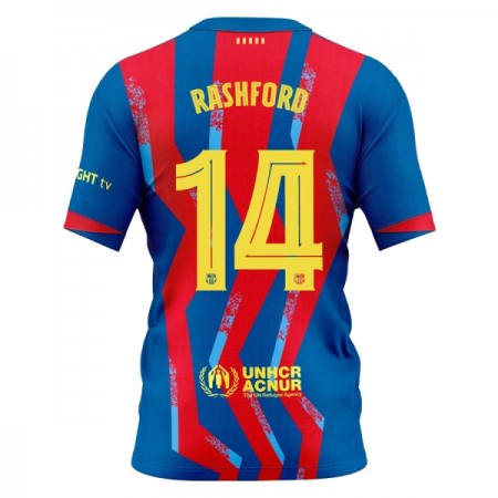 Fotbalové dresy FC Barcelona Rashford 14 Čtvrtý Dres 2025-26 Krátký Rukáv