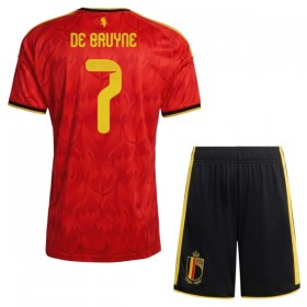 Fotbalové dresy Belgie De Bruyne 7 Dětské Domácí Dres MS 2026 Krátký Rukáv