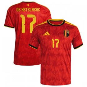 Fotbalové dresy Belgie De Ketelaere 17 Domácí Dres MS 2026 Krátký Rukáv