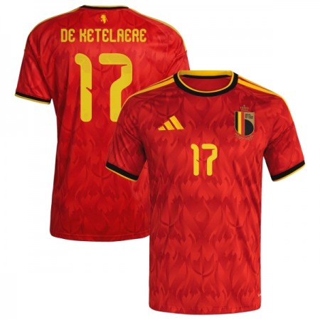 Fotbalové dresy Belgie De Ketelaere 17 Domácí Dres MS 2026 Krátký Rukáv