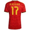 Fotbalové dresy Belgie De Ketelaere 17 Domácí Dres MS 2026 Krátký Rukáv