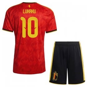 Fotbalové dresy Belgie Lukaku 10 Dětské Domácí Dres MS 2026 Krátký Rukáv