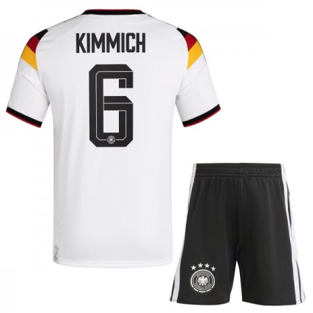 Fotbalové dresy Německo Kimmich 6 Dětské Domácí Dres MS 2026 Krátký Rukáv