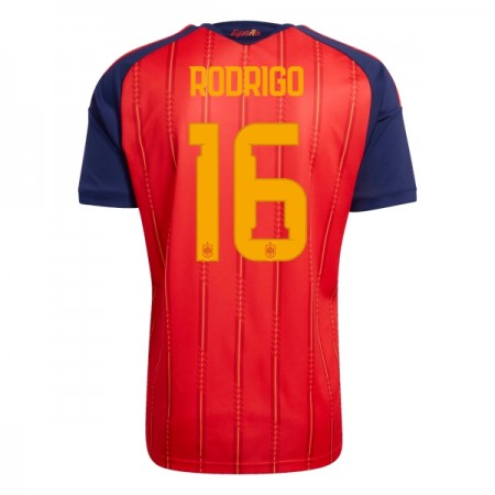 Fotbalové dresy Španělsko Rodrigo 16 Domácí Dres MS 2026 Krátký Rukáv
