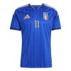 Fotbalové dresy Itálie Raspadori 11 Dětské Domácí Dres MS 2026 Krátký Rukáv