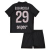 Fotbalové dresy Paris Saint-Germain B. Barcola 29 Jordan Dětské Čtvrtý Dres 2025-26 Krátký Rukáv