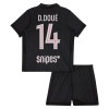 Fotbalové dresy Paris Saint-Germain D. Doue 14 Jordan Dětské Čtvrtý Dres 2025-26 Krátký Rukáv