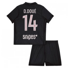 Fotbalové dresy Paris Saint-Germain D. Doue 14 Jordan Dětské Čtvrtý Dres 2025-26 Krátký Rukáv