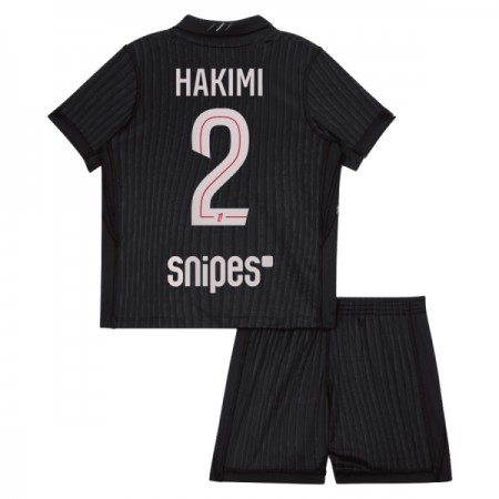 Fotbalové dresy Paris Saint-Germain Hakimi 2 Jordan Dětské Čtvrtý Dres 2025-26 Krátký Rukáv Fotbalové dresy Paris Saint-Germain Hakimi 2 Jordan Dětské Čtvrtý Dres 2025-26 Krátký Rukáv