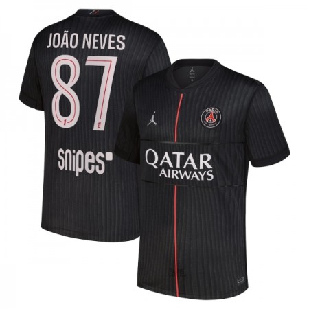 Fotbalové dresy Paris Saint-Germain Joao Neves 87 Jordan Čtvrtý Dres 2025-26 Krátký Rukáv