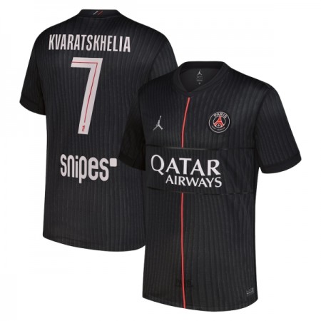 Fotbalové dresy Paris Saint-Germain Kvaratskhelia 7 Jordan Čtvrtý Dres 2025-26 Krátký Rukáv