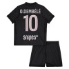 Fotbalové dresy Paris Saint-Germain O. Dembele 10 Jordan Dětské Čtvrtý Dres 2025-26 Krátký Rukáv