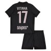 Fotbalové dresy Paris Saint-Germain Vitinha 17 Jordan Dětské Čtvrtý Dres 2025-26 Krátký Rukáv