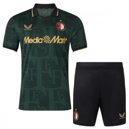 Fotbalové dresy Feyenoord Rotterdam Dětské Čtvrtý Dres 2025-26 Krátký Rukáv