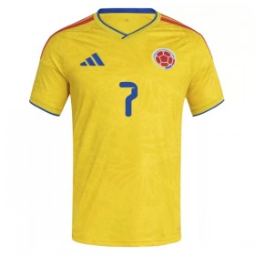 Fotbalové dresy Kolumbie Luis Diaz 7 Domácí Dres MS 2026 Krátký Rukáv