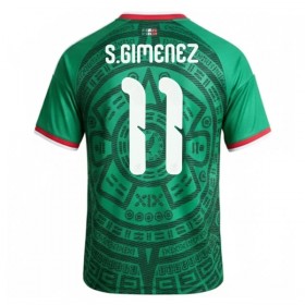 Fotbalové dresy Mexiko S.Gimenez 11 Domácí Dres MS 2026 Krátký Rukáv