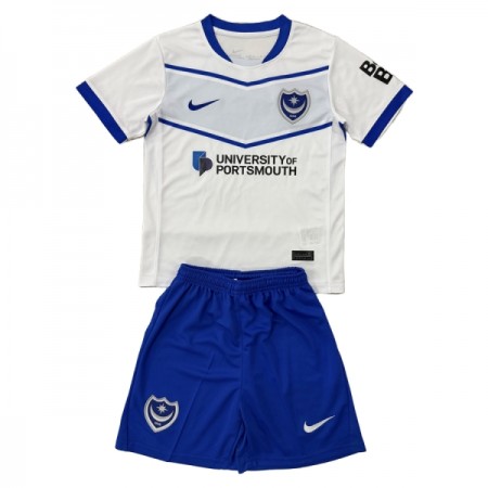 Fotbalové dresy Portsmouth Dětské Venkovní Dres 2025-26 Krátký Rukáv