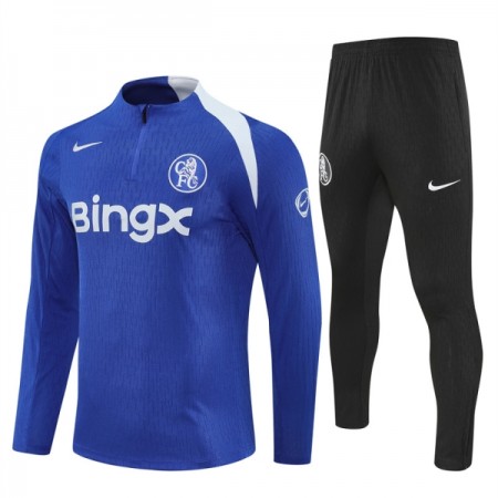 Chelsea Tréninkový Mikina 2025-26 Modrá Čtvrt Zip