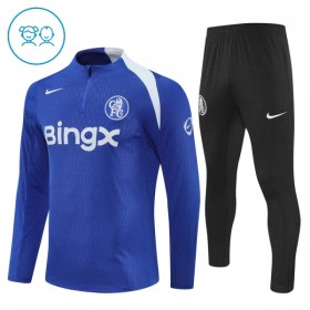 Dětské Chelsea Tréninkový Mikina 2025-26 Modrá Čtvrt Zip