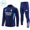 Dětské Real Madrid Tréninkový Mikina 2025-26 Navy Čtvrt Zip