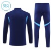 Dětské Real Madrid Tréninkový Mikina 2025-26 Navy Čtvrt Zip