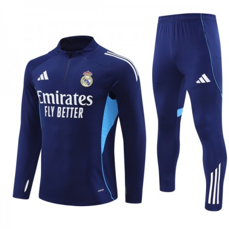 Real Madrid Tréninkový Mikina 2025-26 Navy Čtvrt Zip