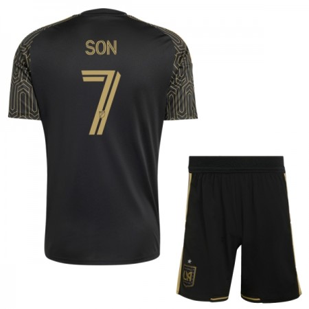 Fotbalové dresy Los Angeles FC Son 7 Dětské Domácí Dres 2026 Krátký Rukáv Fotbalové dresy Los Angeles FC Son 7 Dětské Domácí Dres 2026 Krátký Rukáv