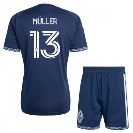 Fotbalové dresy Vancouver Whitecaps Muller 13 Dětské Venkovní Dres 2026 Krátký Rukáv