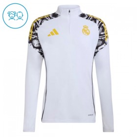 Dětské Real Madrid Tréninkový Mikina 2026-27 Bílá Čtvrt Zip