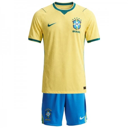 Fotbalové dresy Brazílie Dětské Domácí Dres MS 2026 Krátký Rukáv