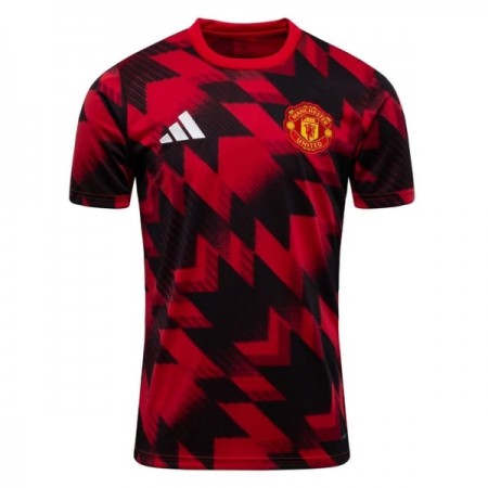 Fotbalové dresy Manchester United Pre-Match 2025-26 Červená Krátký Rukáv