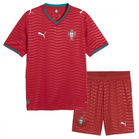 Fotbalové dresy Portugalsko Dětské Domácí Dres MS 2026 Krátký Rukáv