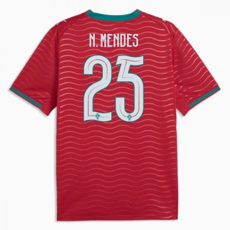 Fotbalové dresy Portugalsko Nuno Mendes 25 Domácí Dres MS 2026 Krátký Rukáv