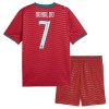 Fotbalové dresy Portugalsko Ronaldo 7 Dětské Domácí Dres MS 2026 Krátký Rukáv