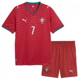 Fotbalové dresy Portugalsko Ronaldo 7 Dětské Domácí Dres MS 2026 Krátký Rukáv
