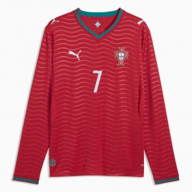 Fotbalové dresy Portugalsko Ronaldo 7 Domácí Dres MS 2026 Dlouhý Rukáv