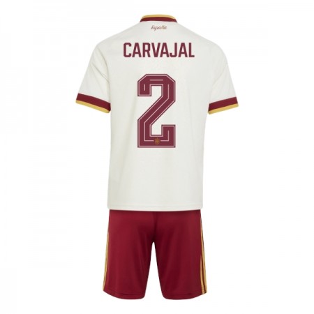 Fotbalové dresy Španělsko Carvajal 2 Dětské Venkovní Dres MS 2026 Krátký Rukáv