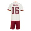 Fotbalové dresy Španělsko Rodrigo 16 Dětské Venkovní Dres MS 2026 Krátký Rukáv Fotbalové dresy Španělsko Rodrigo 16 Dětské Venkovní Dres MS 2026 Krátký Rukáv